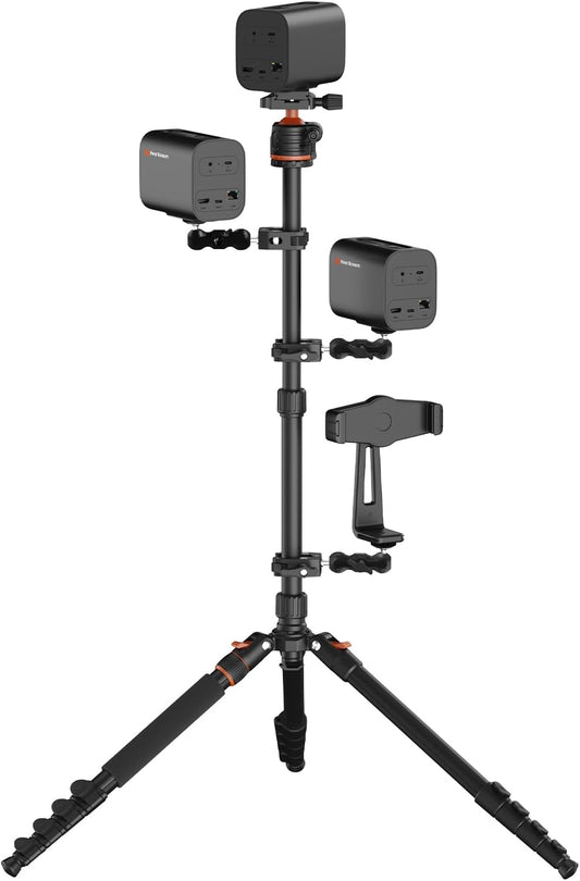 NearStream VM33 3-Pack Wireless Streaming Camera Kit with Tripods, Super Clamps & Tablet Mount, 2K Live Stream Camera Bundle for Podcast, Interview, Vlog, Church, Zoom